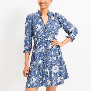 Dahlia Ruffle Button Swing Dress